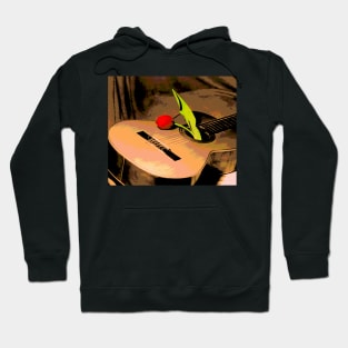 Tulip with guitar. Hoodie